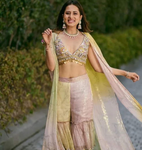 Mbrace Sargun Mehta’s Ethereal Lehenga Looks With Monika Nidhii’s Stunning Collection