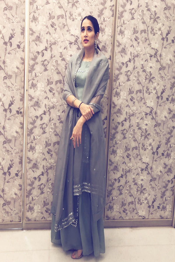 Sagarika Ghatge looks elegant in our kurta sharara set